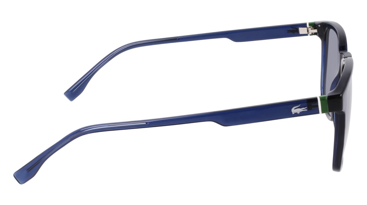 Sunglasses Lacoste L6029S N (410) color transparent blue shape rectangle 