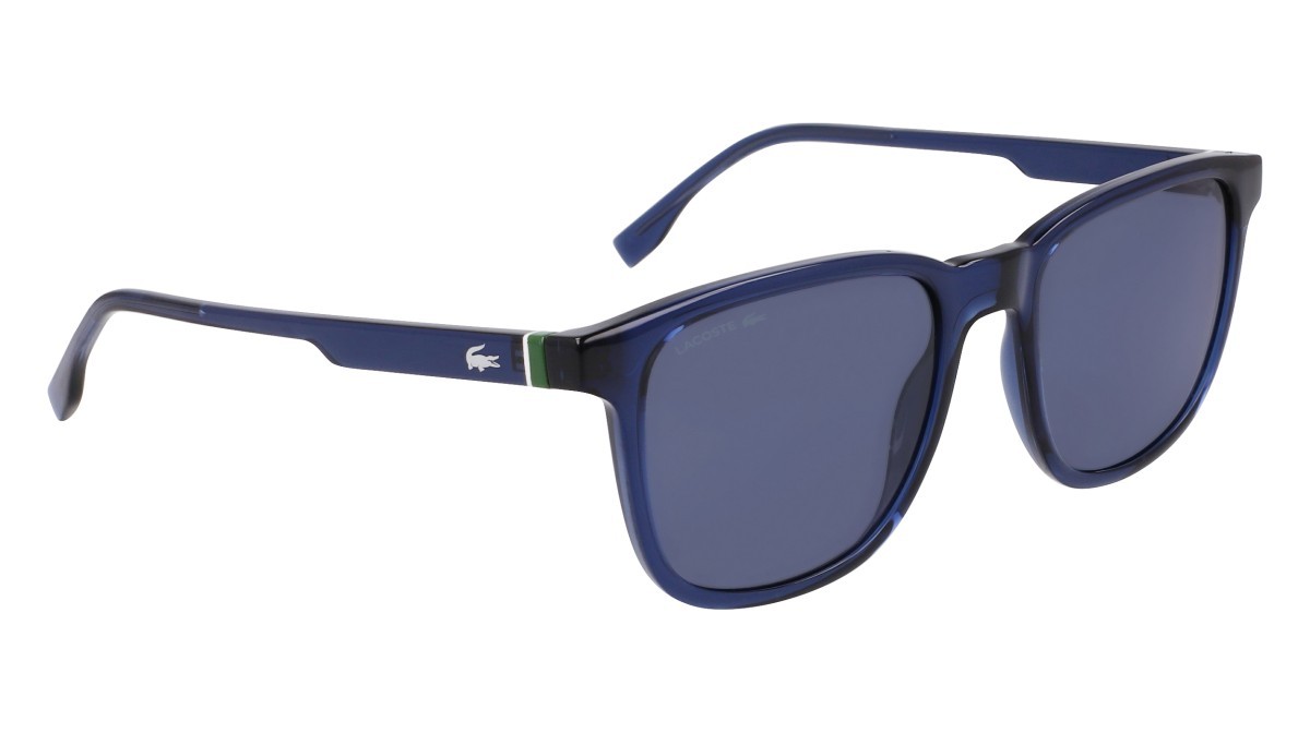 Sunglasses Lacoste L6029S N (410) color transparent blue shape rectangle 
