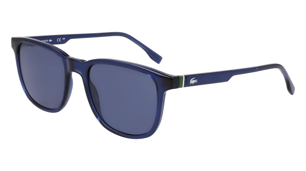 Sunglasses Lacoste L6029S N (410) color transparent blue shape rectangle 