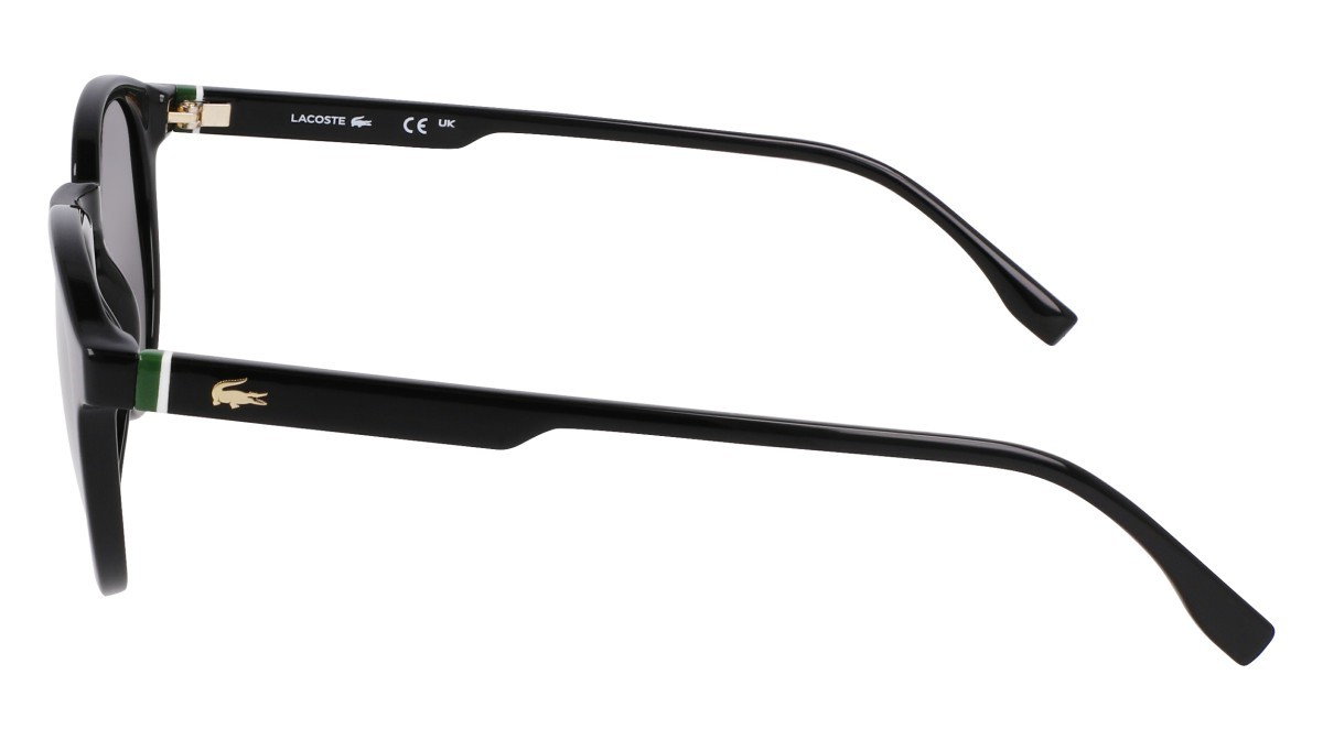 Occhiali da sole Lacoste L6030S (001) colore black forma rotondo lenti solid grey
