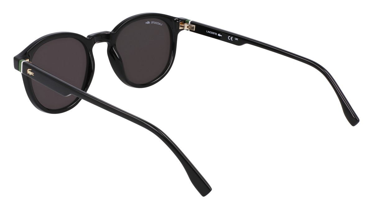 Occhiali da sole Lacoste L6030S (001) colore black forma rotondo lenti solid grey