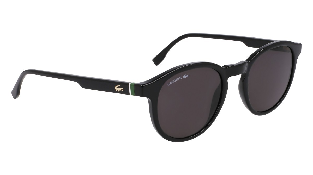Occhiali da sole Lacoste L6030S (001) colore black forma rotondo lenti solid grey
