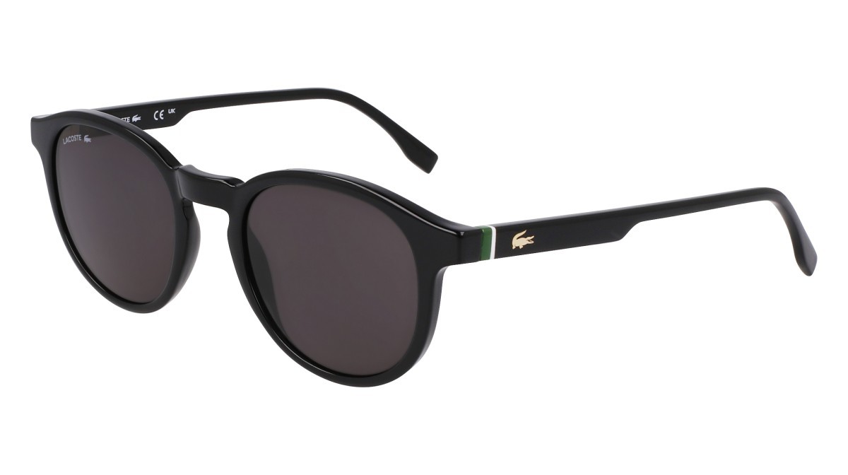 Sunglasses Lacoste L6030S N (001) color black shape round 