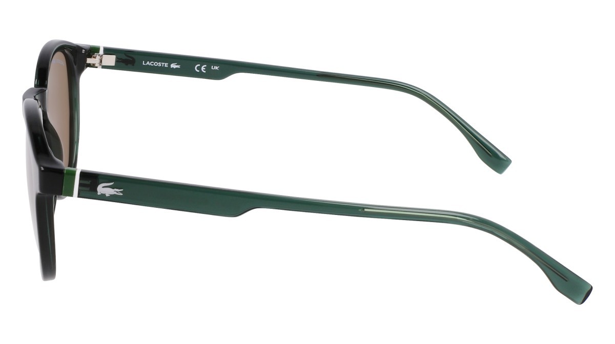 Sunglasses Lacoste L6030S N (301) color transparent green shape round 