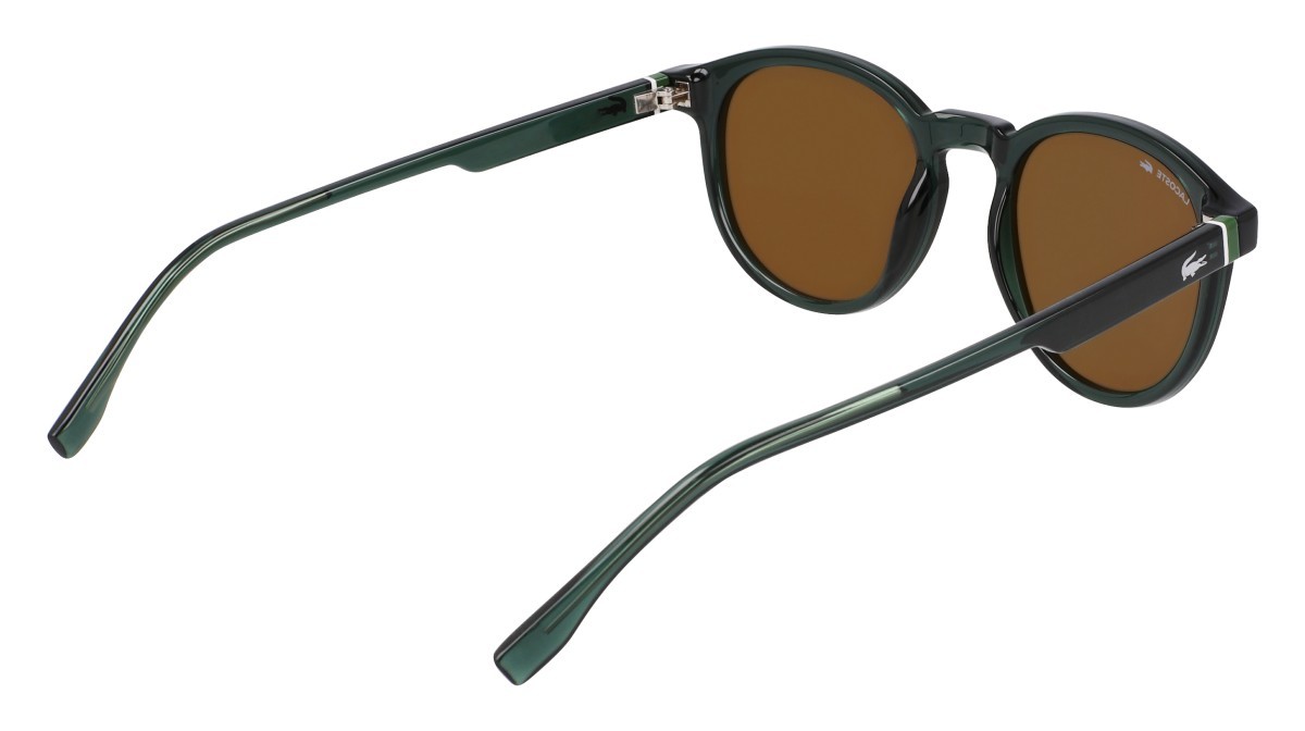 Sunglasses Lacoste L6030S N (301) color transparent green shape round 