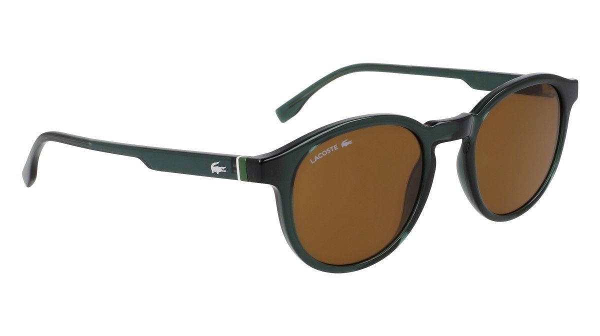 Sunglasses Lacoste L6030S N (301) color transparent green shape round 