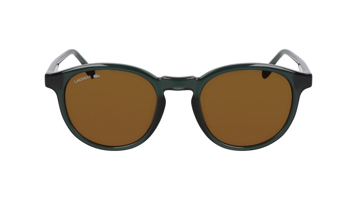 Sunglasses Lacoste L6030S N (301) color transparent green shape round 