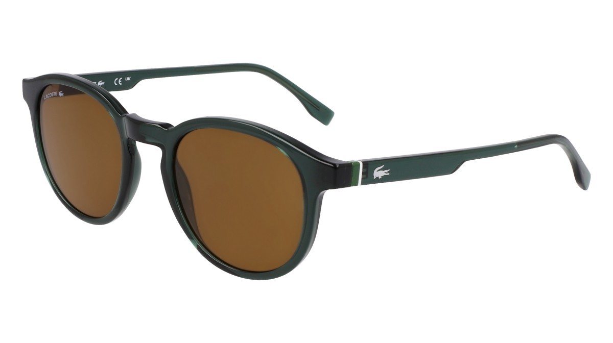 Sunglasses Lacoste L6030S N (301) color transparent green shape round 