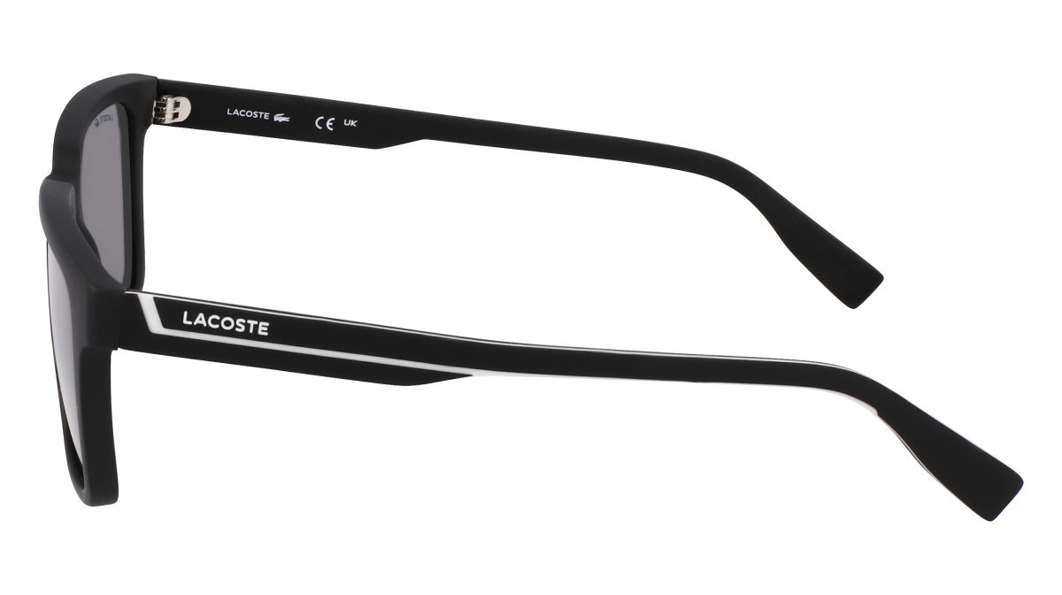 Sunglasses Lacoste L6032S N (002) color matte black shape rectangle 
