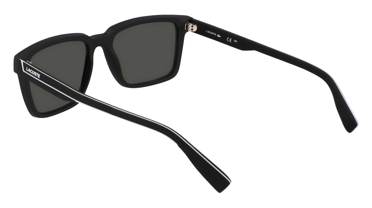 Sunglasses Lacoste L6032S N (002) color matte black shape rectangle 