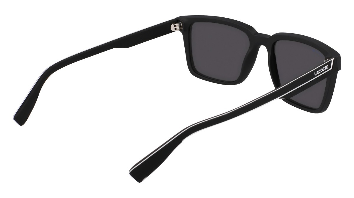 Sunglasses Lacoste L6032S N (002) color matte black shape rectangle 