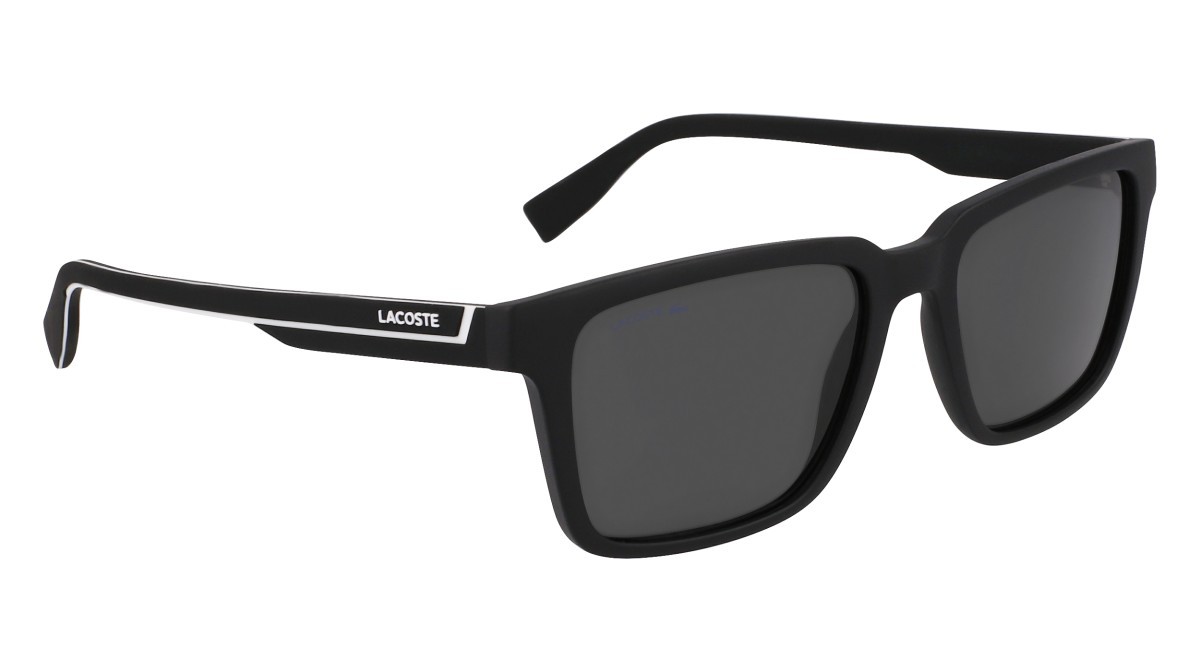 Sunglasses Lacoste L6032S N (002) color matte black shape rectangle 