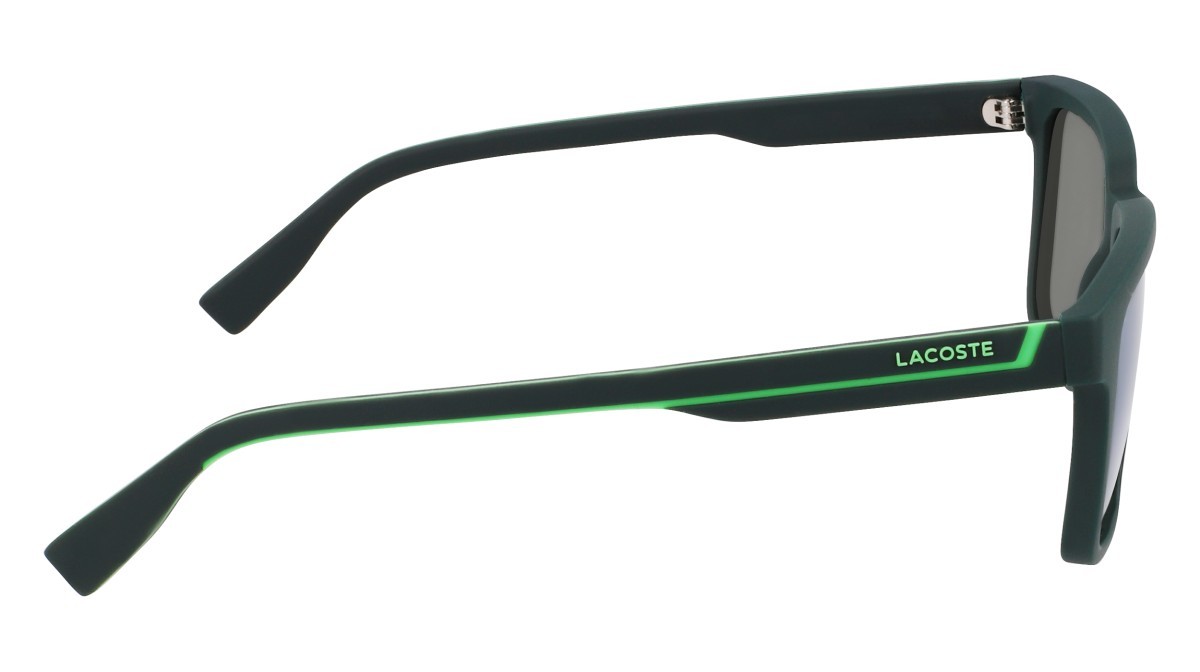 Sunglasses Lacoste L6032S N (301) color matte green shape rectangle 
