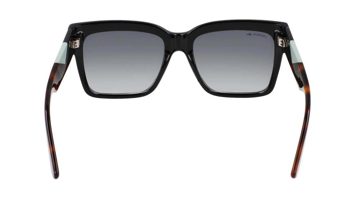 Sonnenbrillen Lacoste L6033S (001) farbe black form rechteckig gläser gradient green
