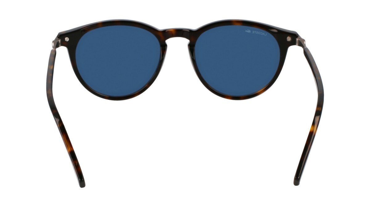 Sonnenbrillen Lacoste L6034S (214) farbe havana form rund gläser solid blue