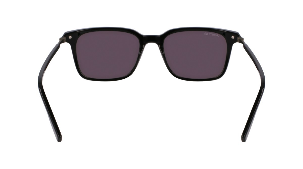 Sonnenbrillen Lacoste L6035S (001) farbe black form rund gläser solid grey