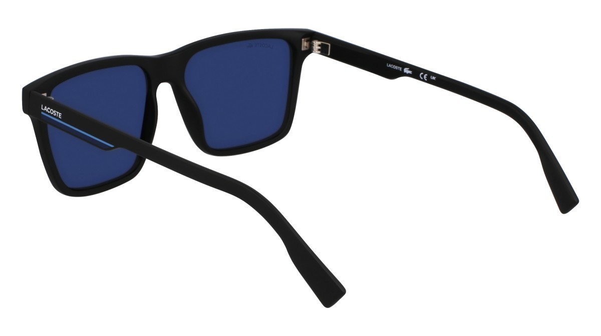 Sunglasses Lacoste L6039S N (002) color matte black shape rectangle 