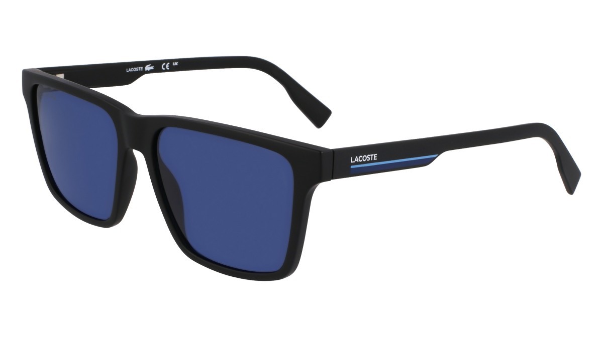 Sunglasses Lacoste L6039S N (002) color matte black shape rectangle 