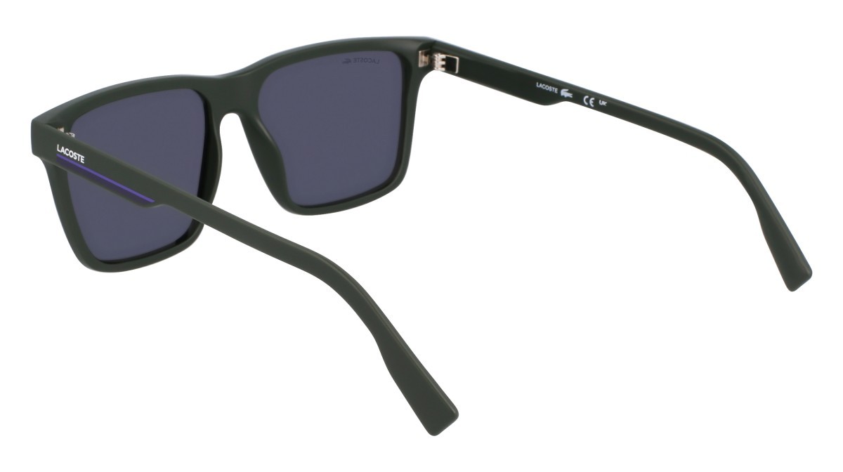 Sunglasses Lacoste L6039S N (301) color matte green shape rectangle 