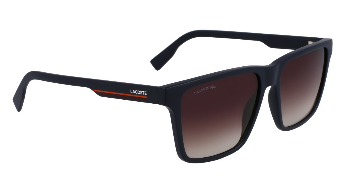 Sonnenbrillen Lacoste L6039S N (424) farbe matte blue form rechteckig 