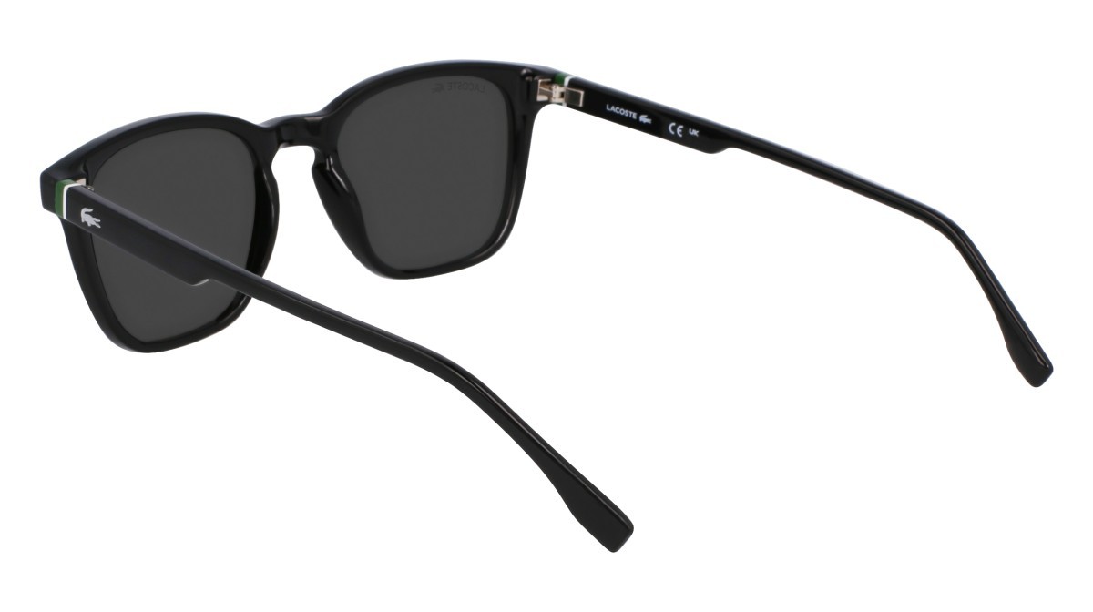 Occhiali da sole Lacoste L6040S (001) colore black forma rettangolare lenti smoke