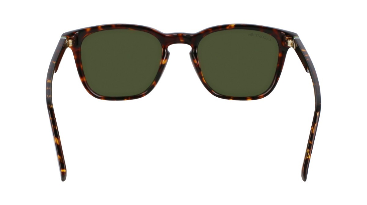 Sunglasses Lacoste L6040S (214) color havana shape rectangle lenses solid green