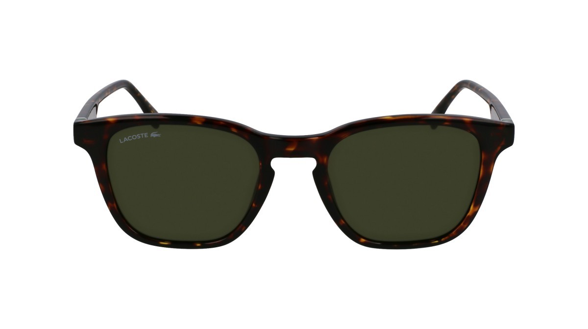 Sunglasses Lacoste L6040S (214) color havana shape rectangle lenses solid green