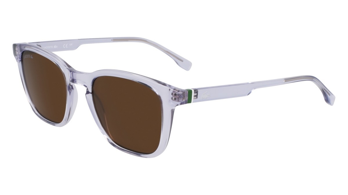 Sunglasses Lacoste L6040S N (035) color transparent grey shape rectangle 