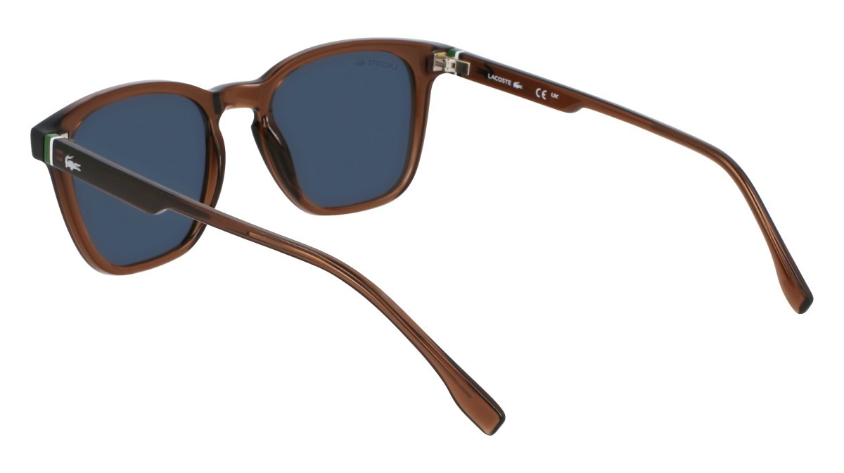 Sunglasses Lacoste L6040S N (210) color transparent brown shape rectangle 