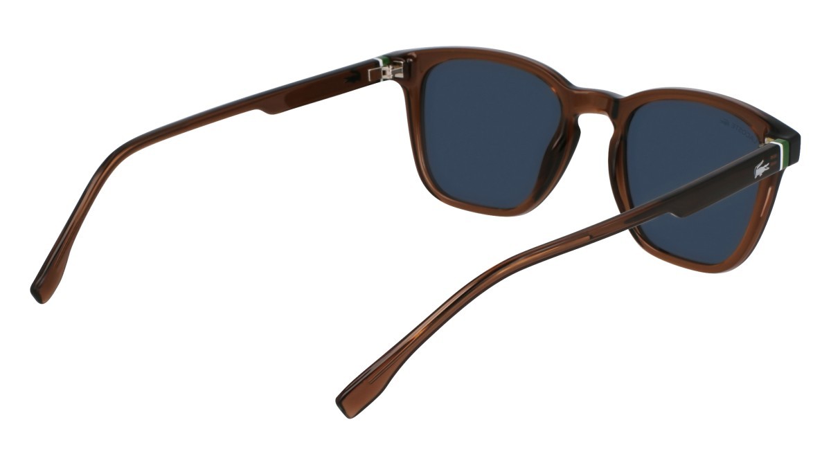 Sunglasses Lacoste L6040S N (210) color transparent brown shape rectangle 
