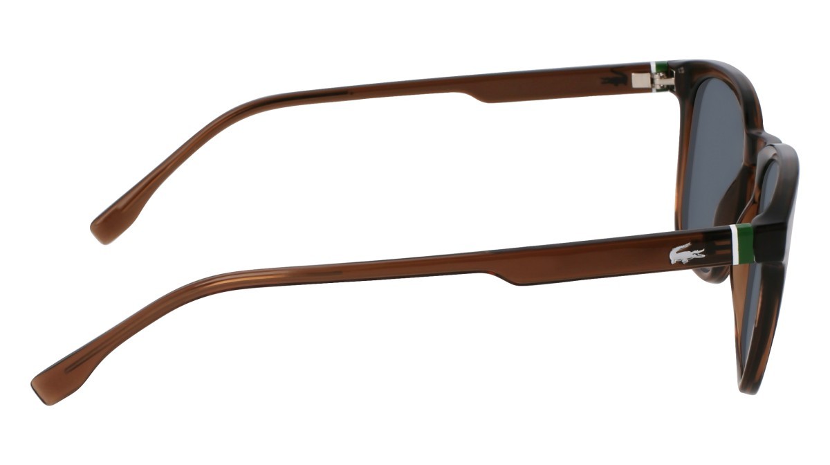 Sunglasses Lacoste L6040S N (210) color transparent brown shape rectangle 
