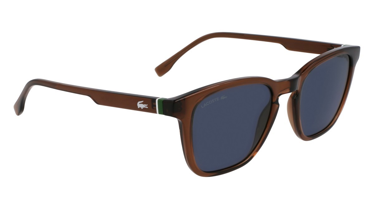 Sunglasses Lacoste L6040S N (210) color transparent brown shape rectangle 