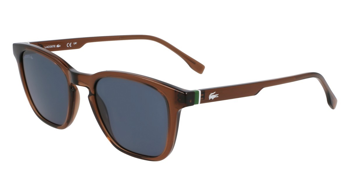 Sunglasses Lacoste L6040S N (210) color transparent brown shape rectangle 