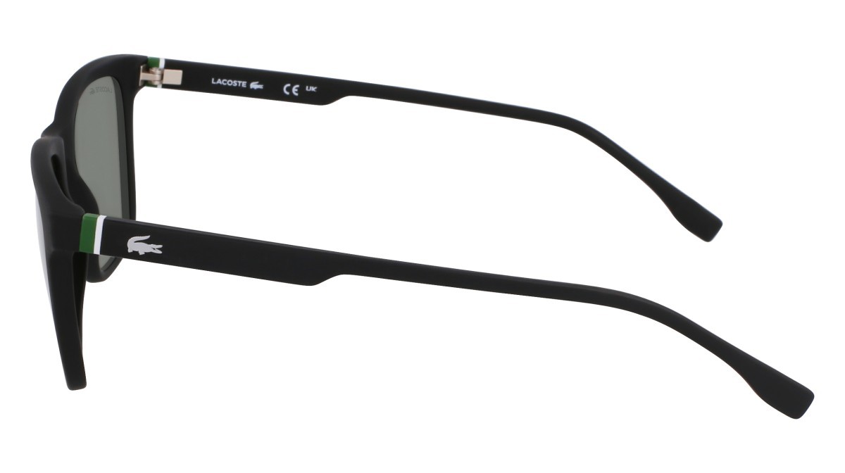 Sunglasses Lacoste L6041S N (002) color matte black shape rectangle 