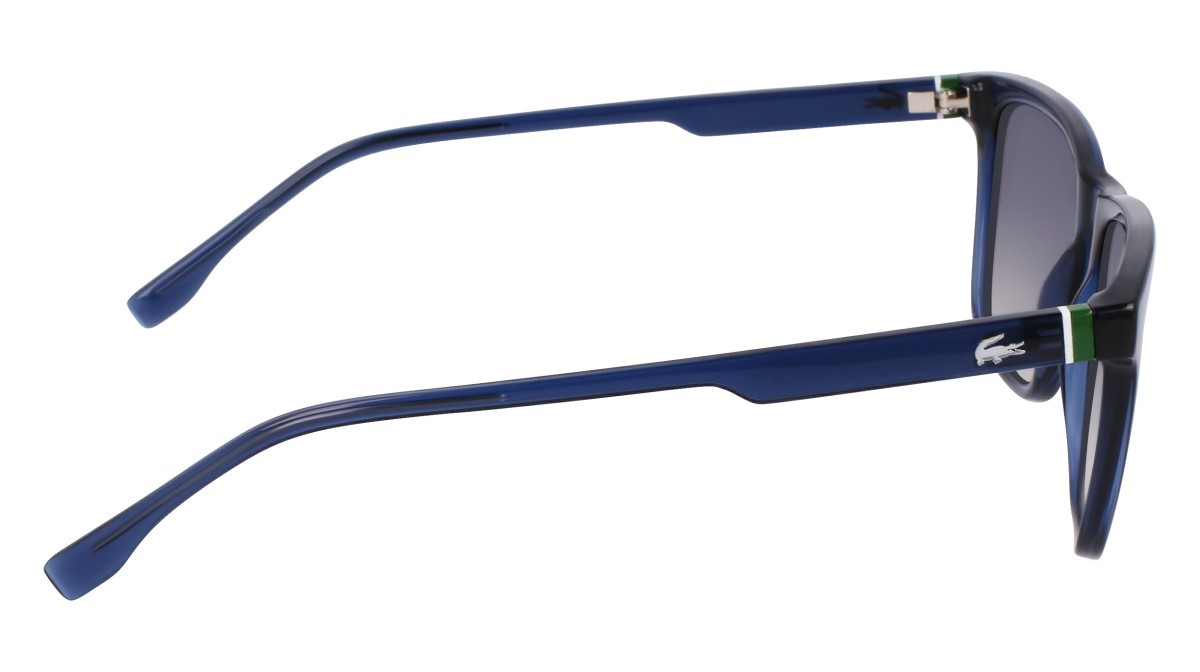 Sunglasses Lacoste L6041S N (410) color transparent blue shape rectangle 
