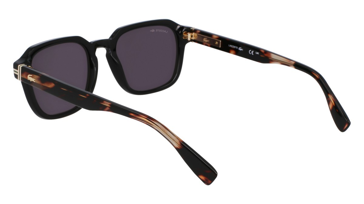 Sunglasses Lacoste L6046S N (006) color black/havana shape rectangle 