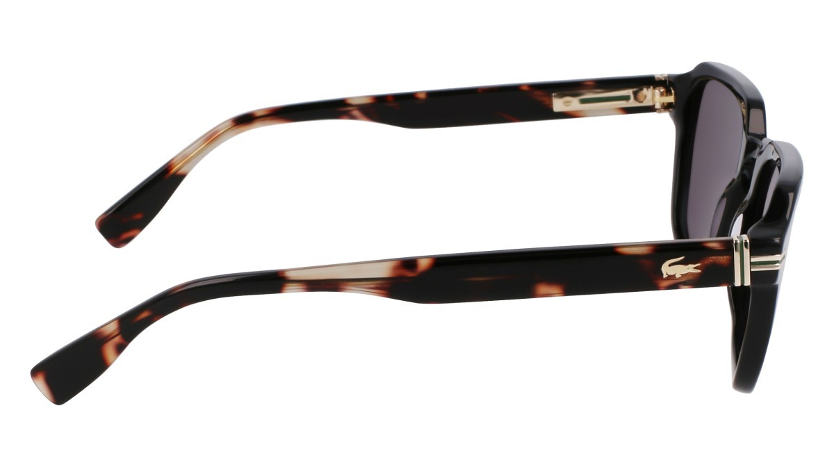 Sunglasses Lacoste L6046S N (006) color black/havana shape rectangle 