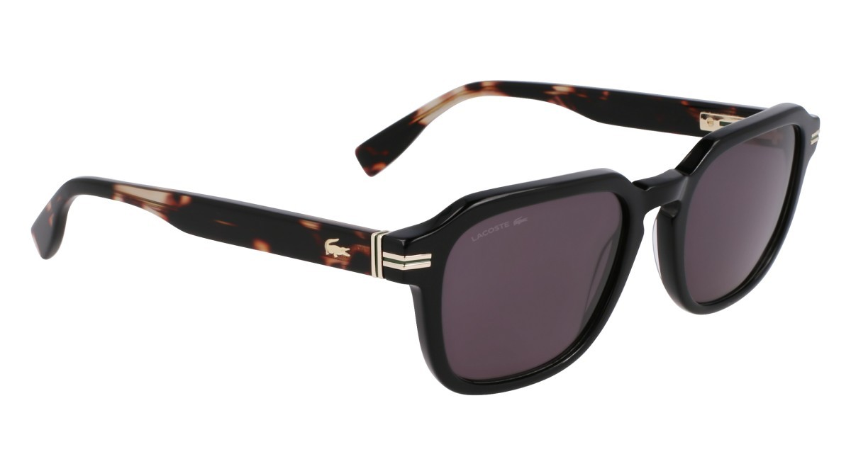 Sunglasses Lacoste L6046S N (006) color black/havana shape rectangle 