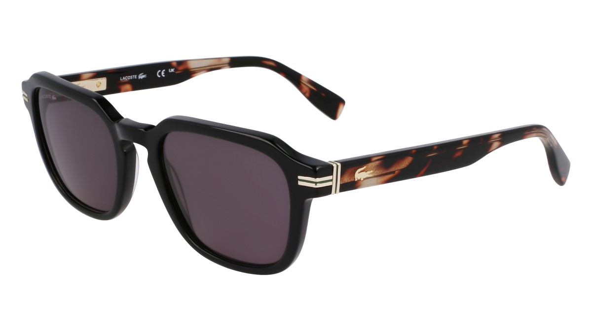 Sunglasses Lacoste L6046S N (006) color black/havana shape rectangle 