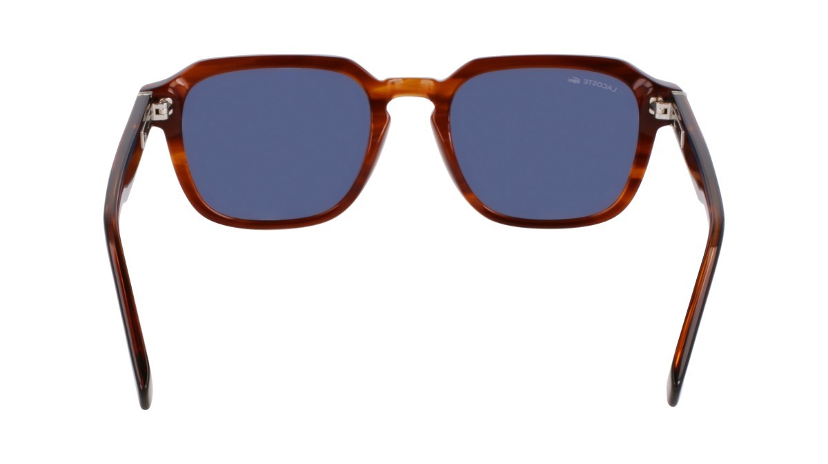 Sunglasses Lacoste L6046S N (210) color striped brown shape rectangle 
