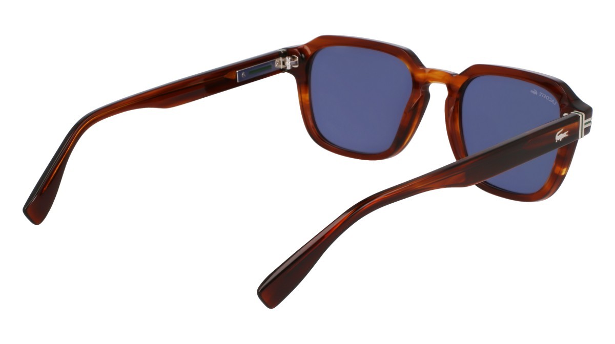 Sunglasses Lacoste L6046S N (210) color striped brown shape rectangle 