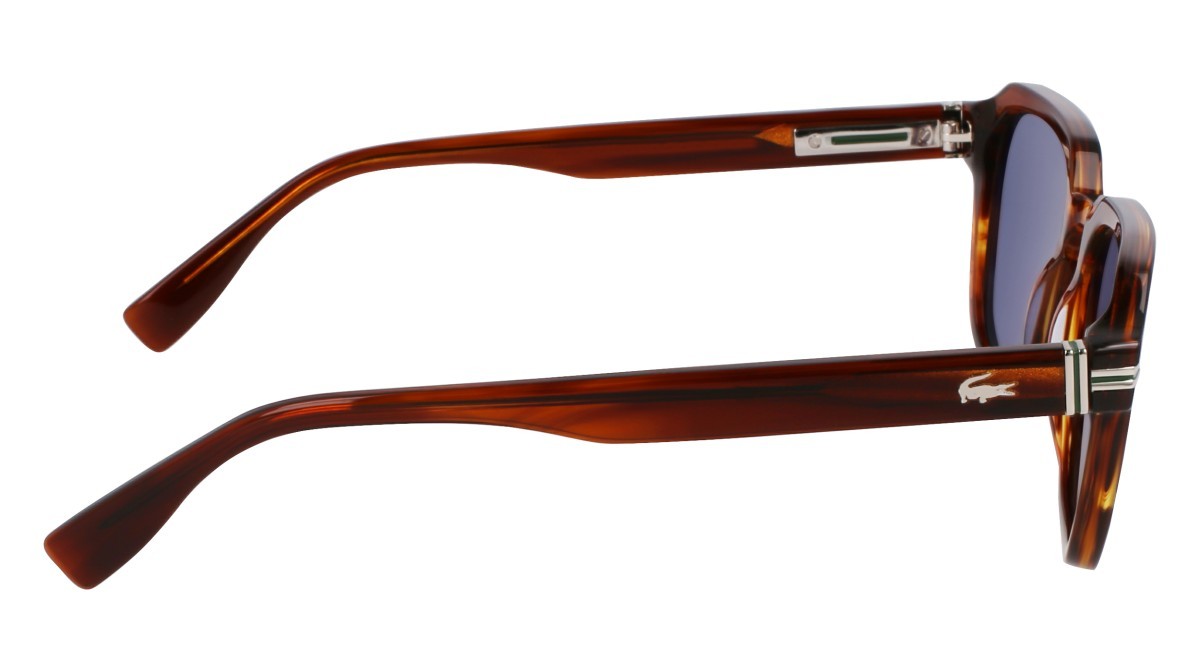 Sunglasses Lacoste L6046S N (210) color striped brown shape rectangle 