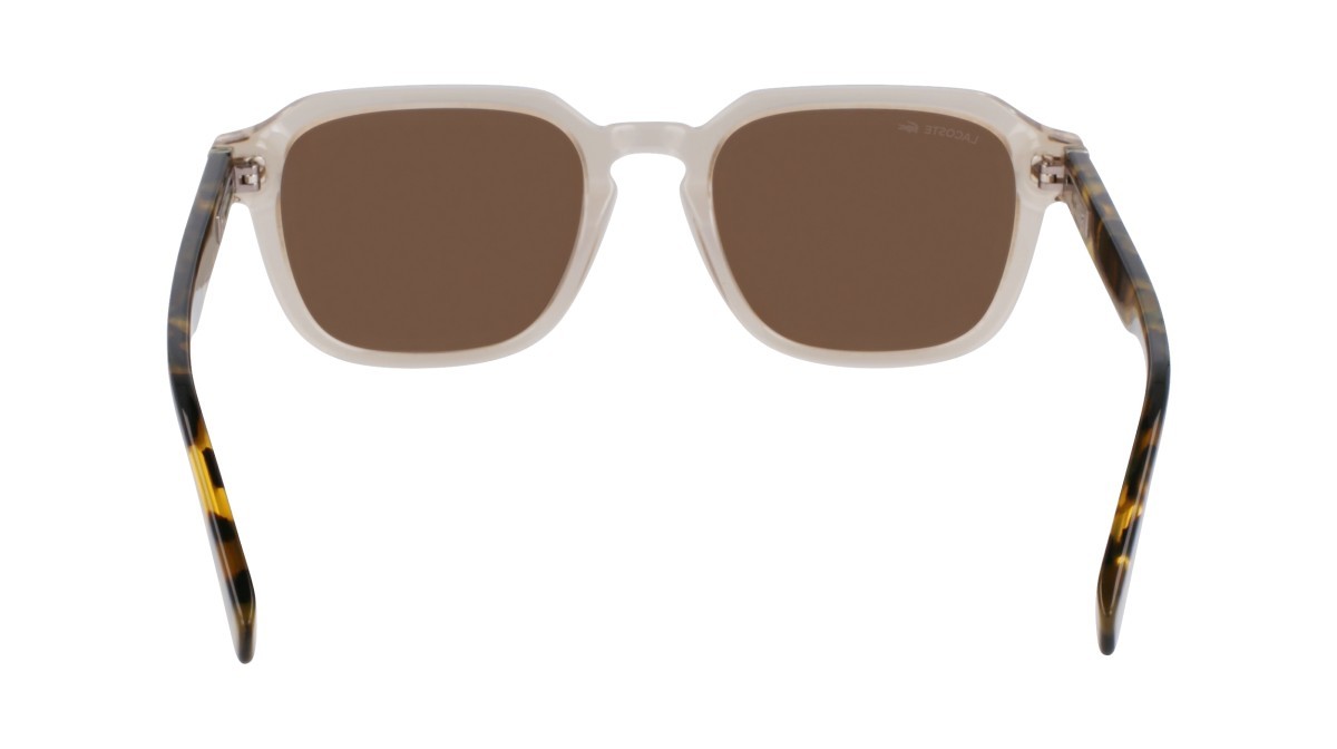 Sunglasses Lacoste L6046S N (264) color sand/havana shape rectangle 