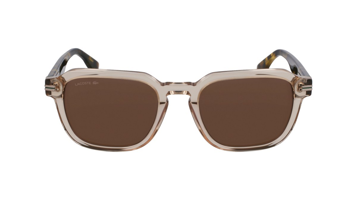 Sunglasses Lacoste L6046S N (264) color sand/havana shape rectangle 