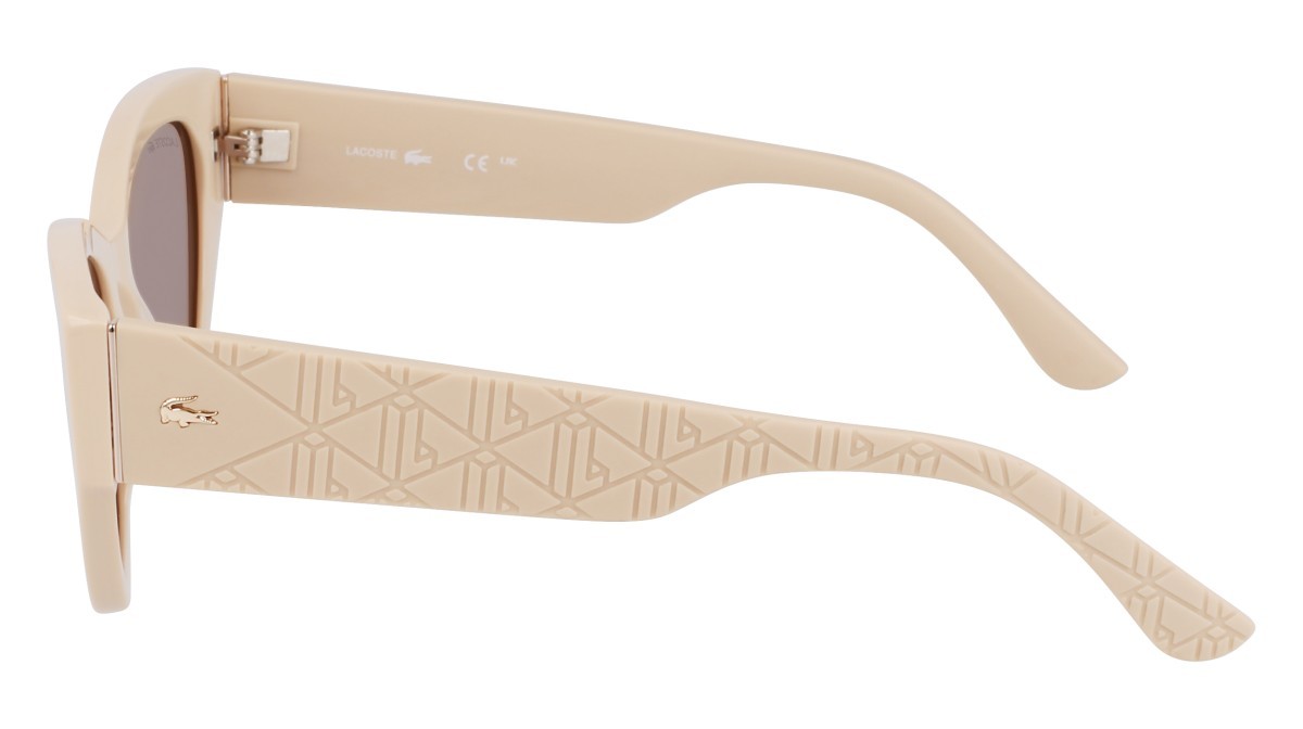 Sunglasses Lacoste L6047S N (264) color sand shape rectangle 