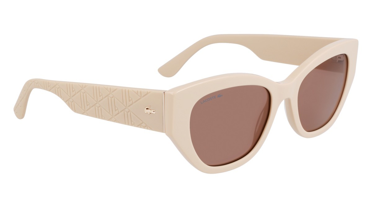 Sunglasses Lacoste L6047S N (264) color sand shape rectangle 