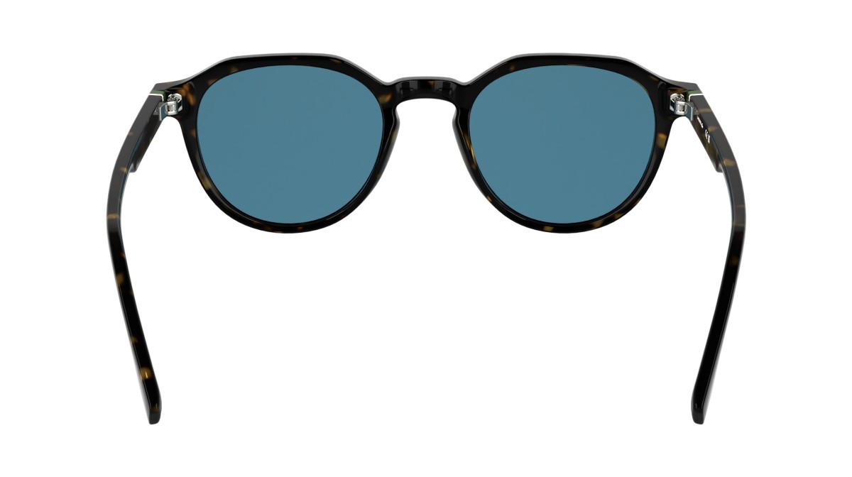 Sunglasses Lacoste L6052S (214) color havana shape rectangle lenses solid petrol