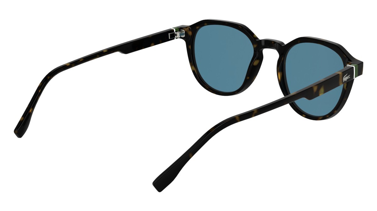 Sunglasses Lacoste L6052S (214) color havana shape rectangle lenses solid petrol