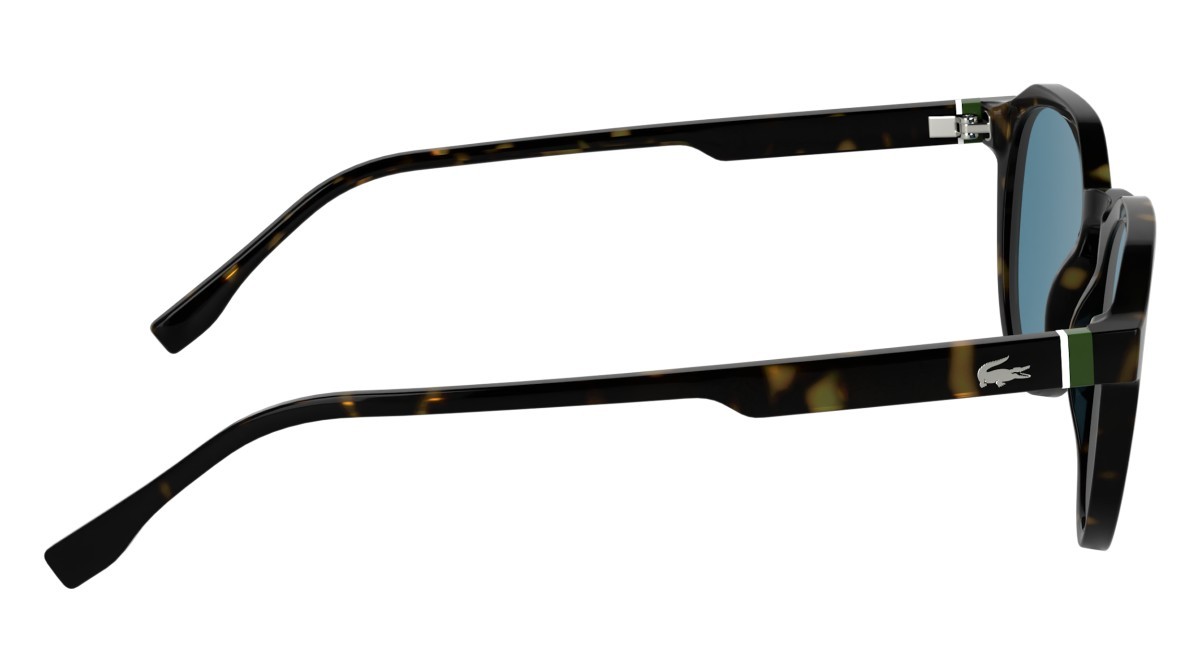 Sunglasses Lacoste L6052S (214) color havana shape rectangle lenses solid petrol