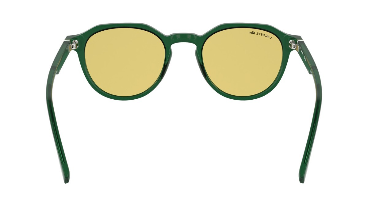 Sunglasses Lacoste L6052S N (301) color transparent green shape rectangle 